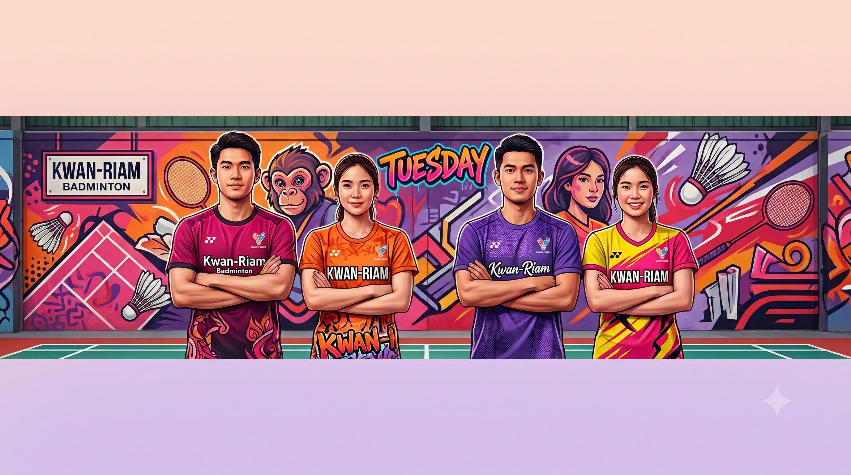ขวัญ-เรียม: เติมพลังแบดมินตัน ชนะทุกความท้าทายในวันอังคาร! 💖⚡